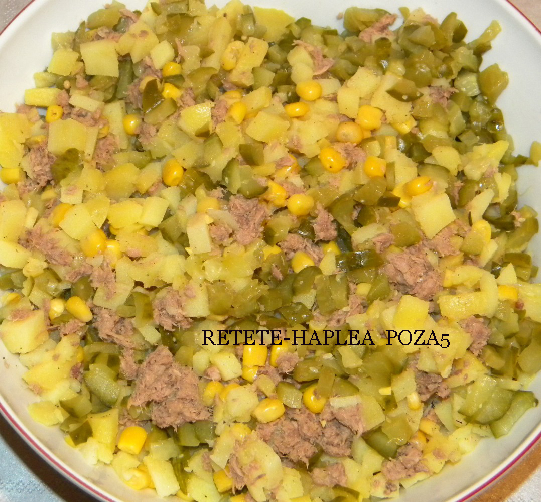salata de ton cu cartofi, porumb si maioneza 5